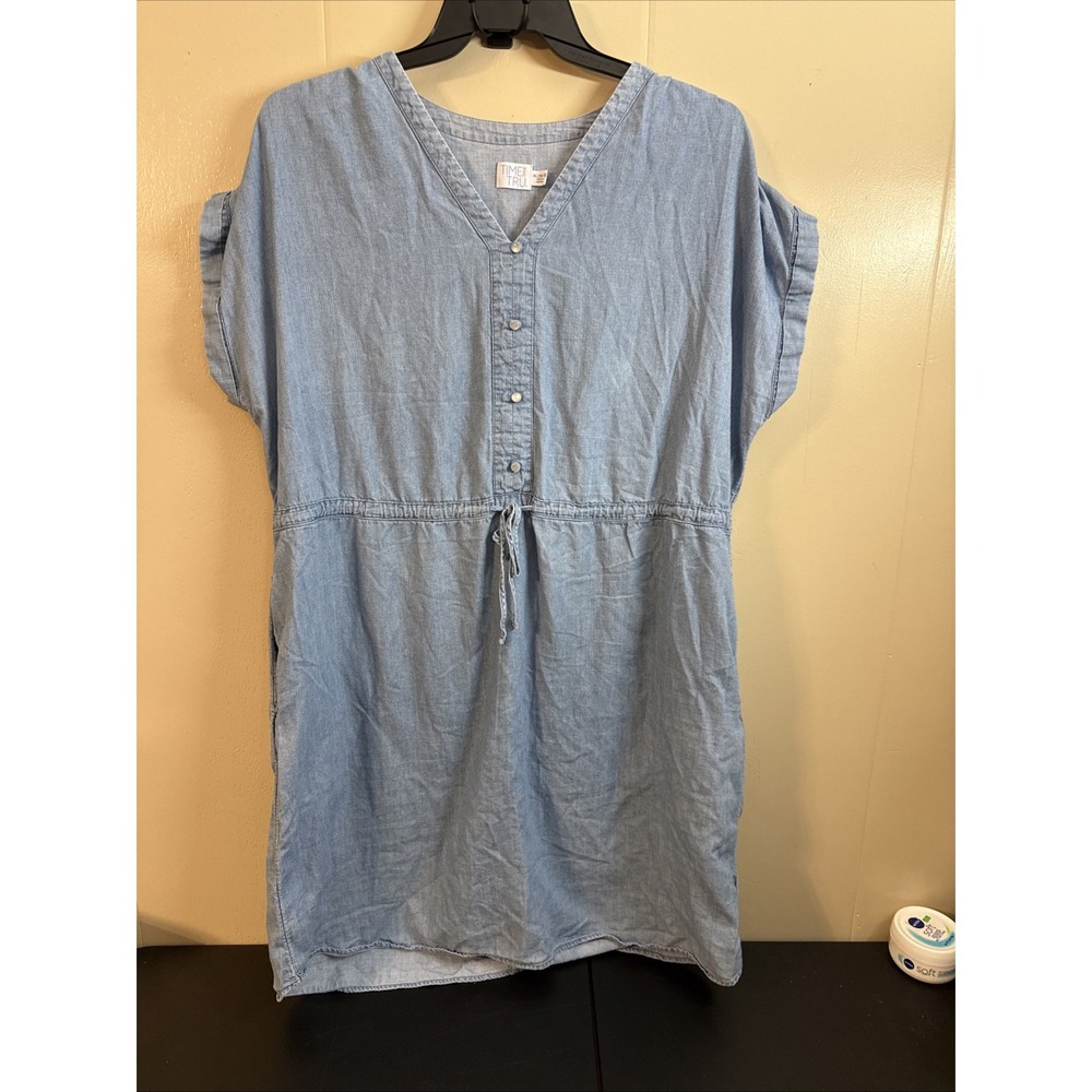 Time And Tru Blue Jean Dress Sz XL 16/18